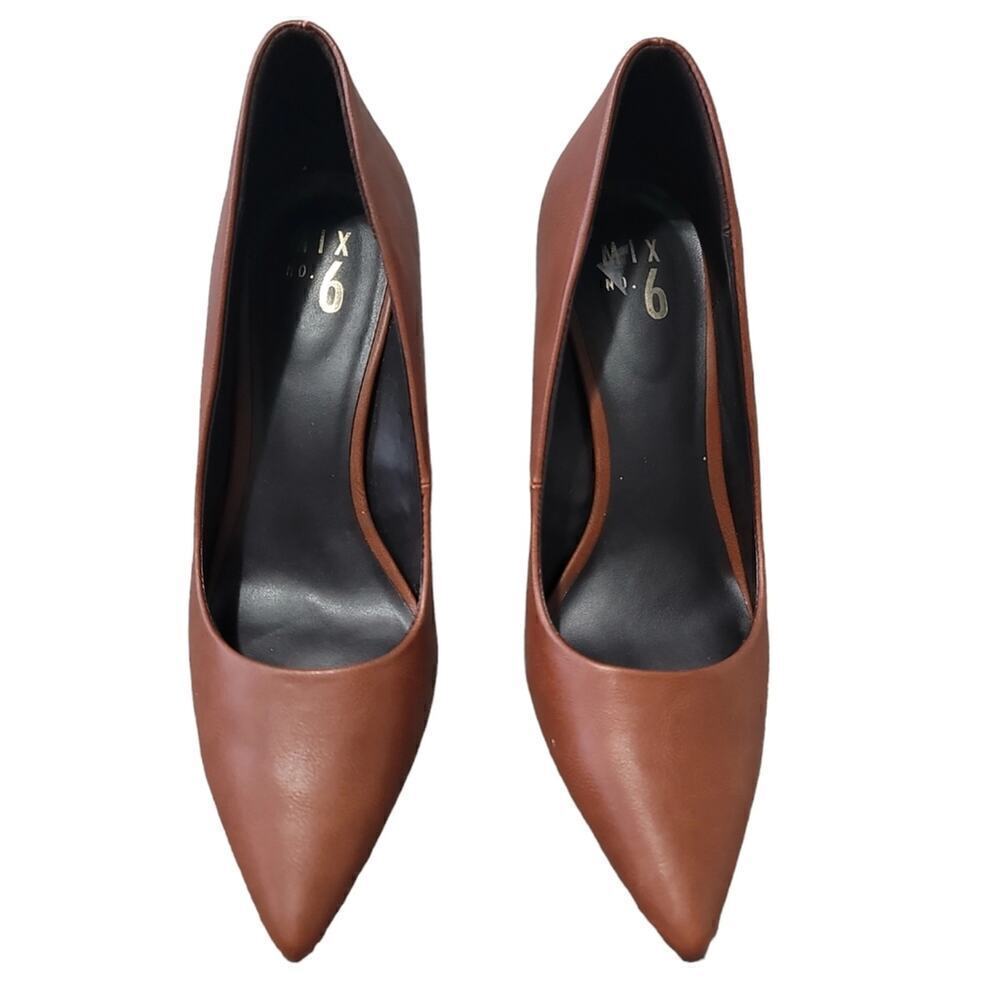 Mix No. 6 Women's Brown Pointed-Toe Pumps Sz 10M